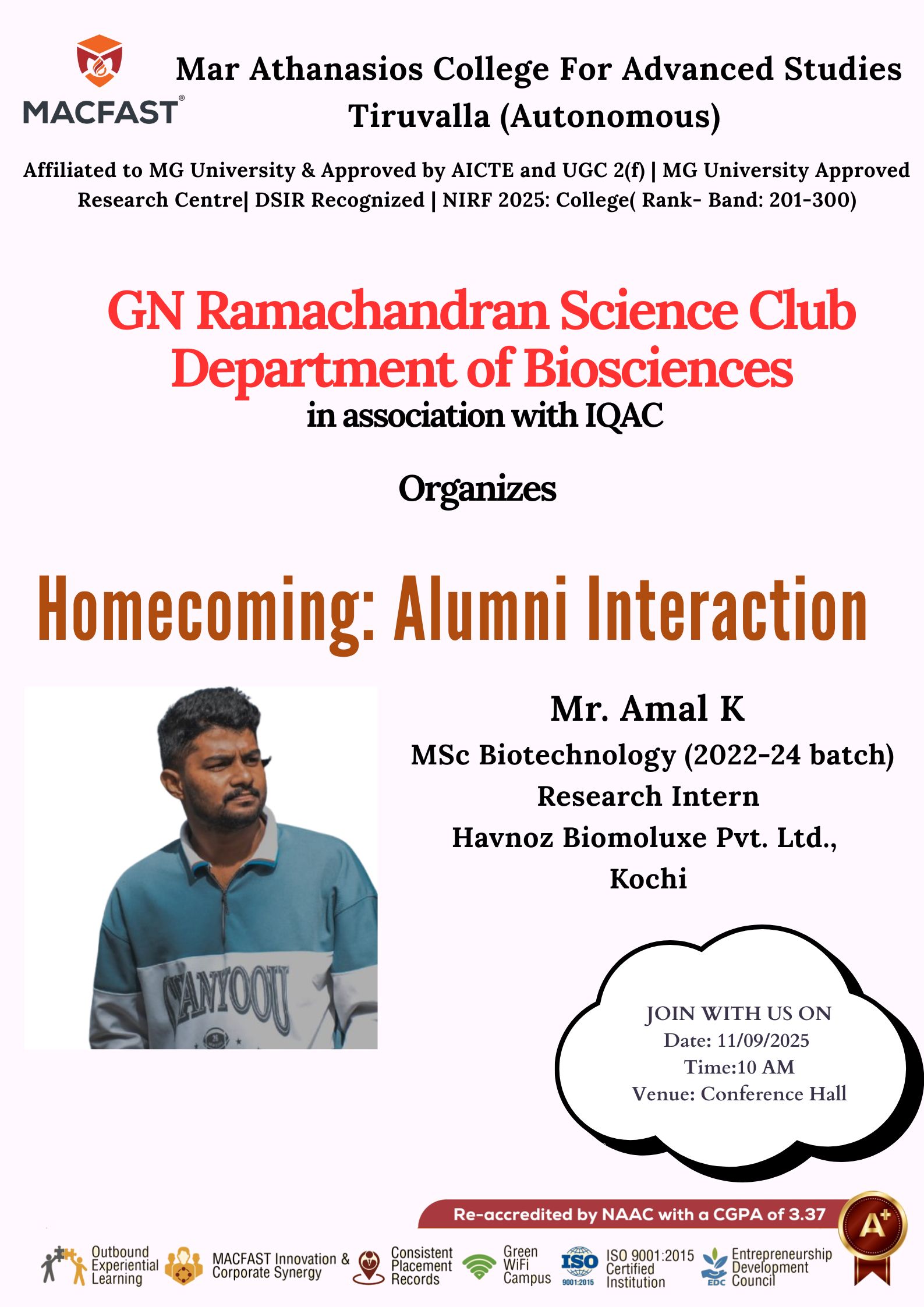 home coming Amal K